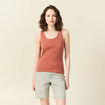 Débardeur femme uni col arrondi Instinct orange femme