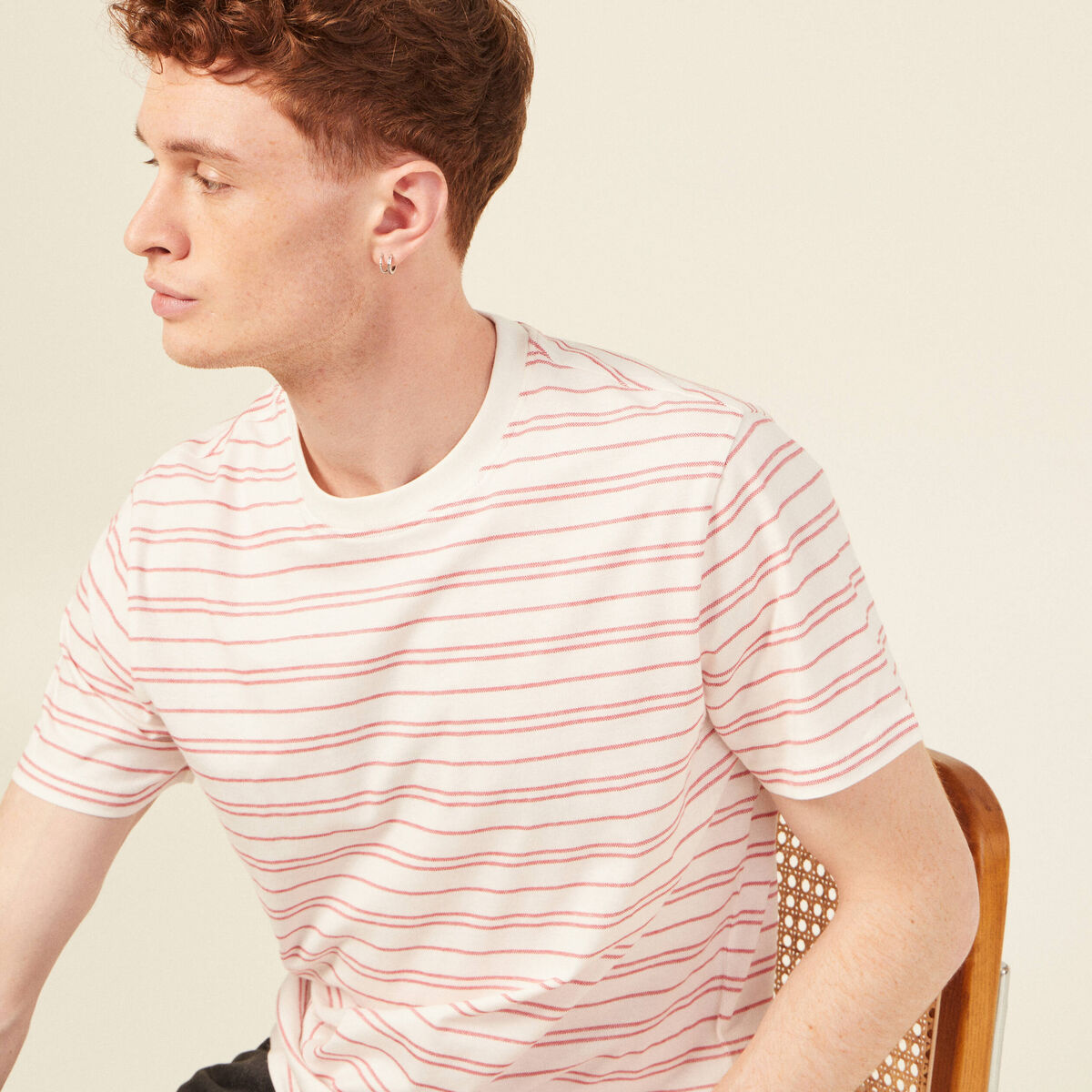 T-shirt éco-responsable ecru homme