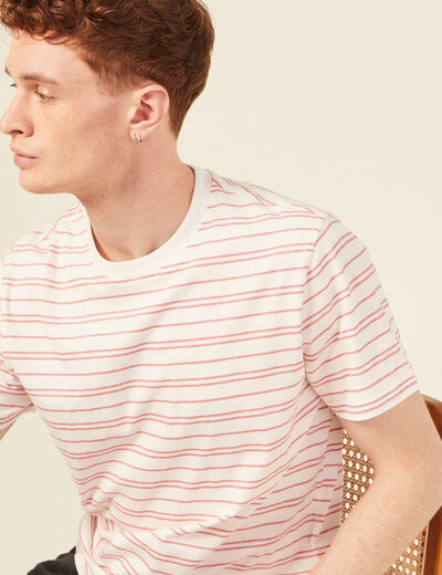 T-shirt éco-responsable ecru homme