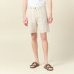 Bermuda droite à coulisse beige homme
