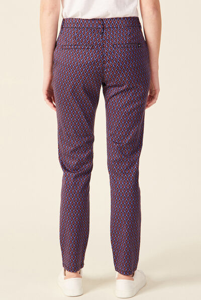 Pantalon chino Instinct noir femme