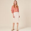 Pull manches longues rose femme