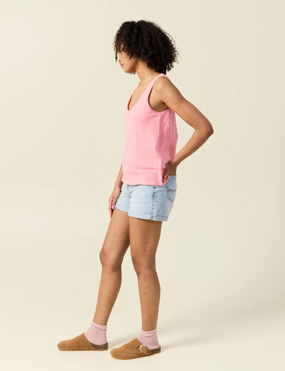 Débardeur sans manches rose femme