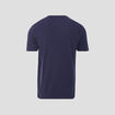 T-shirt cintr&eacute; col rond manches courtes bleu fonc&eacute; homme