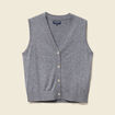 Gilet sans manches gris clair femme
