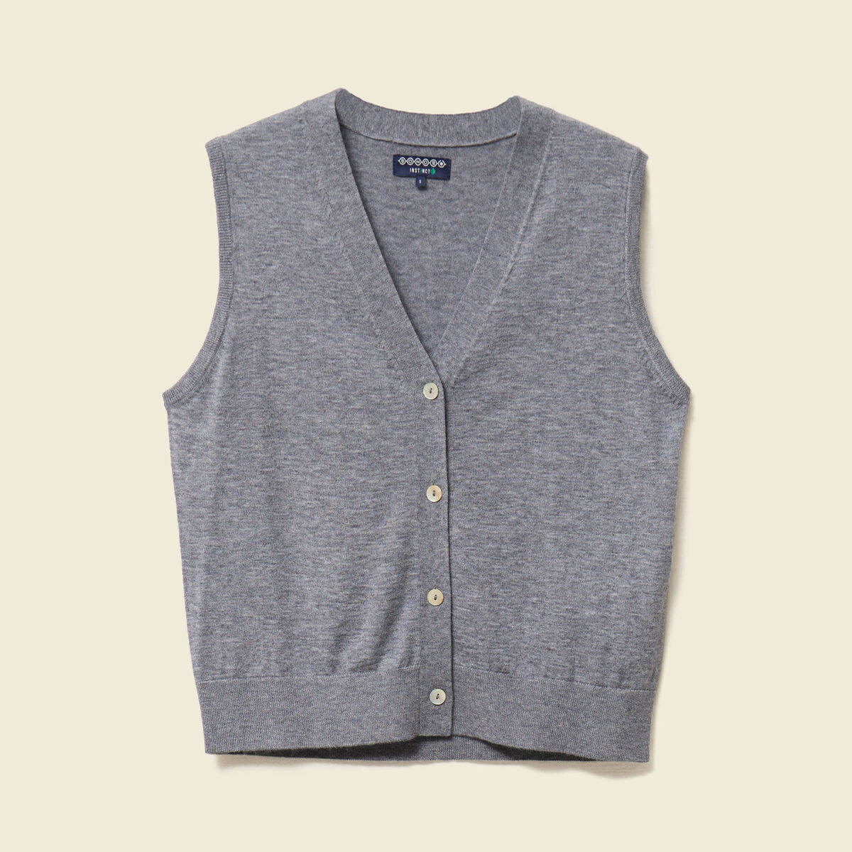 Gilet sans manches gris clair femme