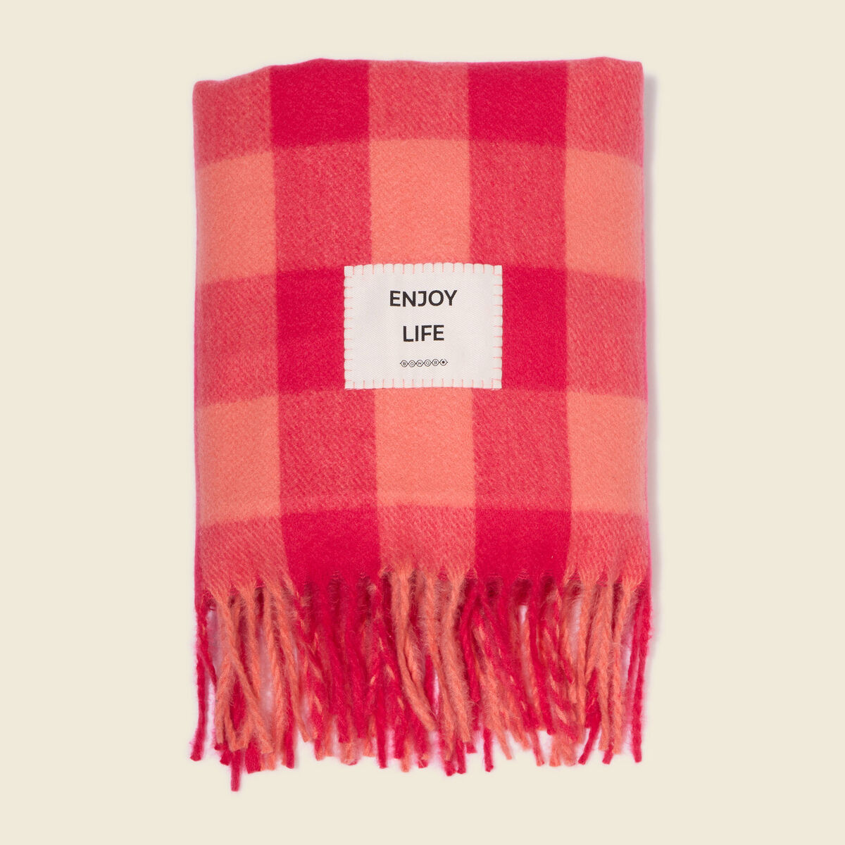 &Eacute;charpe rose corail femme