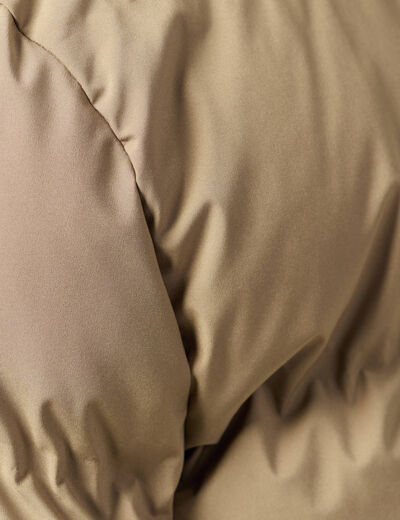 Doudoune avec capuche taupe homme
