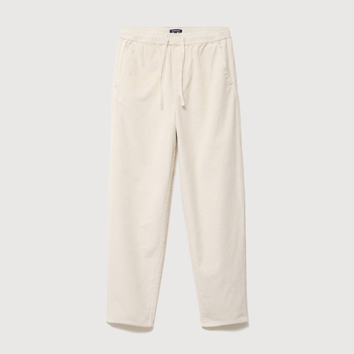 Pantalon large en velours ecru homme