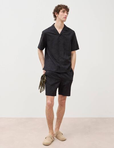 Bermuda noir homme