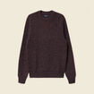 Pull manches longues bordeaux homme