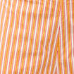 Pantalon large taille haute 3/4 en coton orange abricot femme