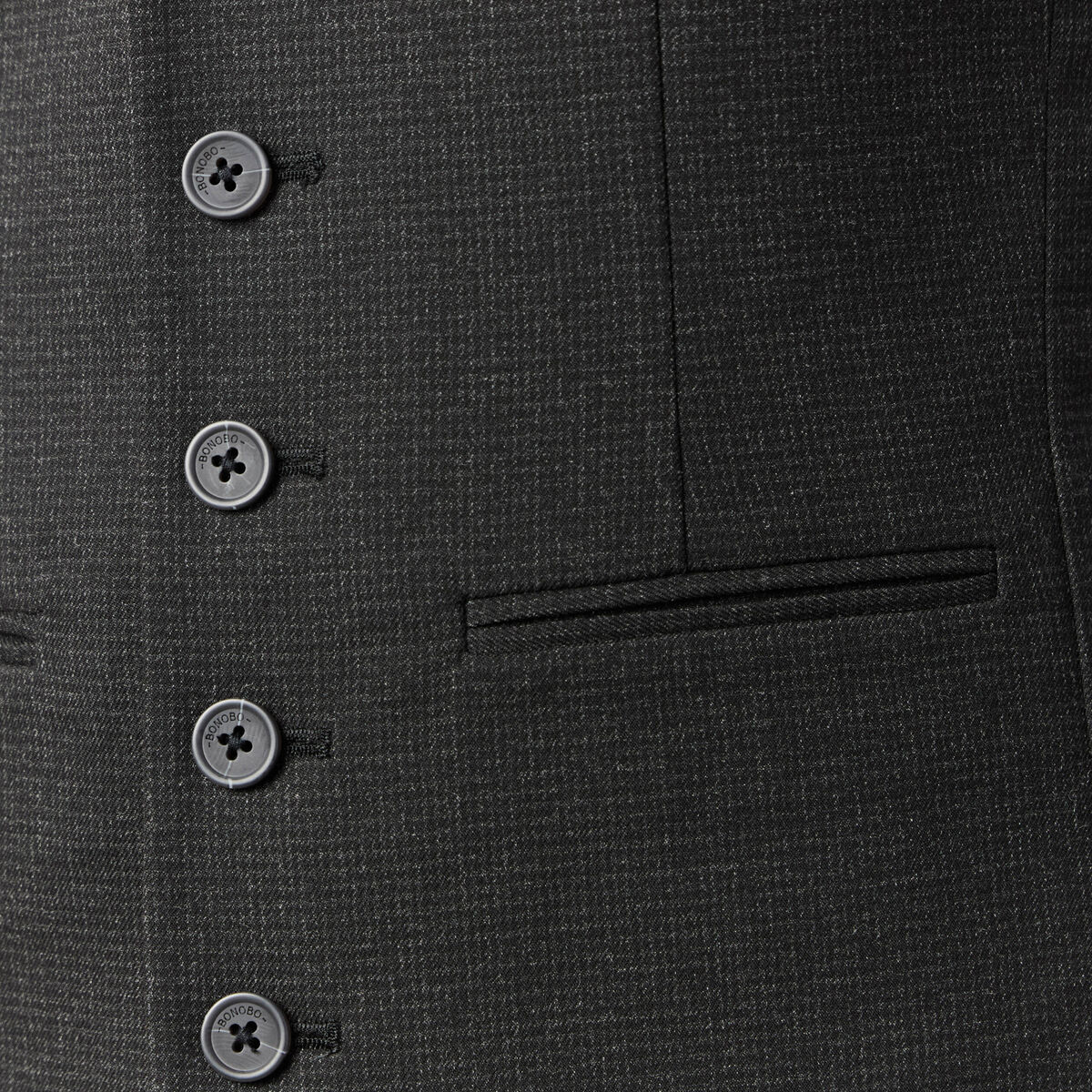 Veston sans manches noir homme