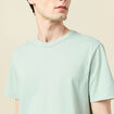 T-shirt en coton manches courtes vert pastel homme