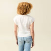 T-shirt manches courtes creme femme
