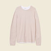 Pull manches longues beige homme