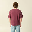 T-shirt ample en coton manches courtes vieux rose homme