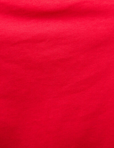 T-shirt manches courtes rouge femme
