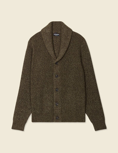 Gilet manches longues marron homme