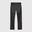 Pantalon chino avec ceinture gris fonc&eacute; homme