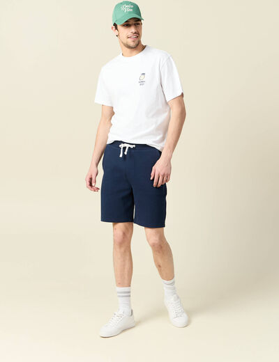 T-shirt manches courtes blanc homme