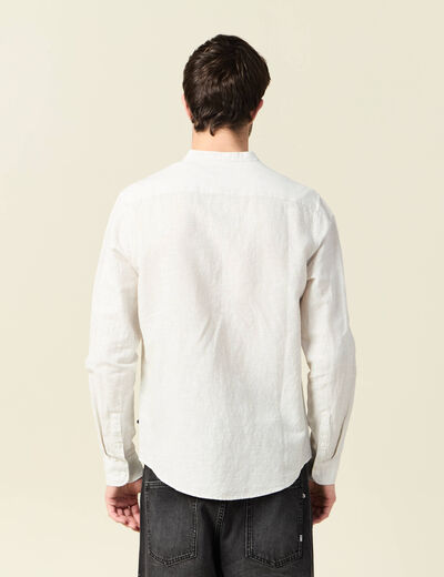 Chemise manches longues gris homme