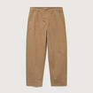 Pantalon coupe large vert kaki homme