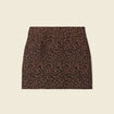 Jupe moulante camel femme