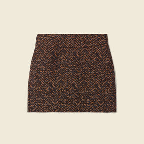 Jupe moulante camel femme