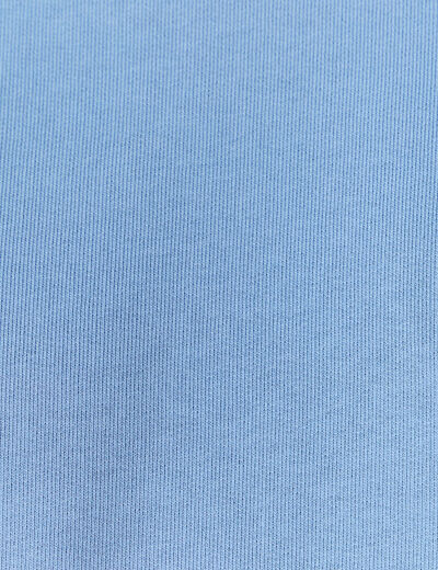 Sweat manches longues bleu gris homme