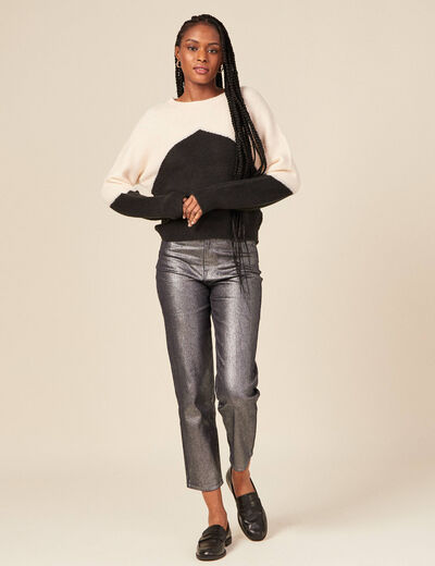 Pull éco-responsable ecru femme