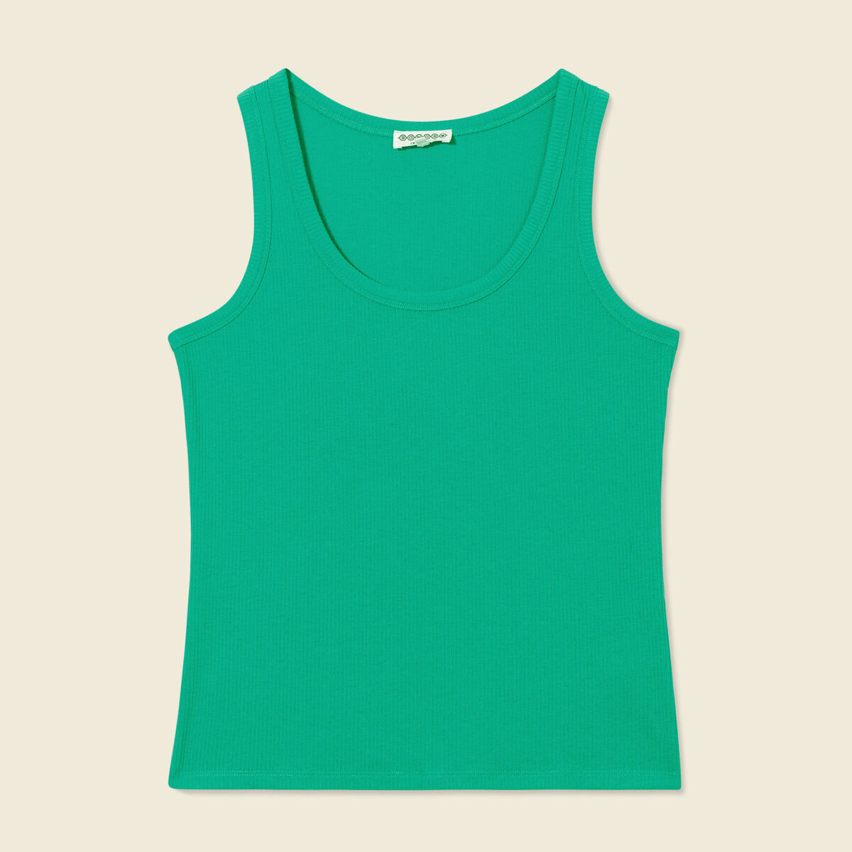 Débardeur éco-responsable vert turquoise femme