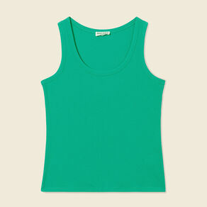 Débardeur éco-responsable vert turquoise femme
