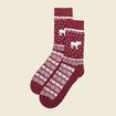 Chaussettes avec boîte prune homme