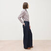 Jeans slouchy ceinture taille standard denim brut rinse femme