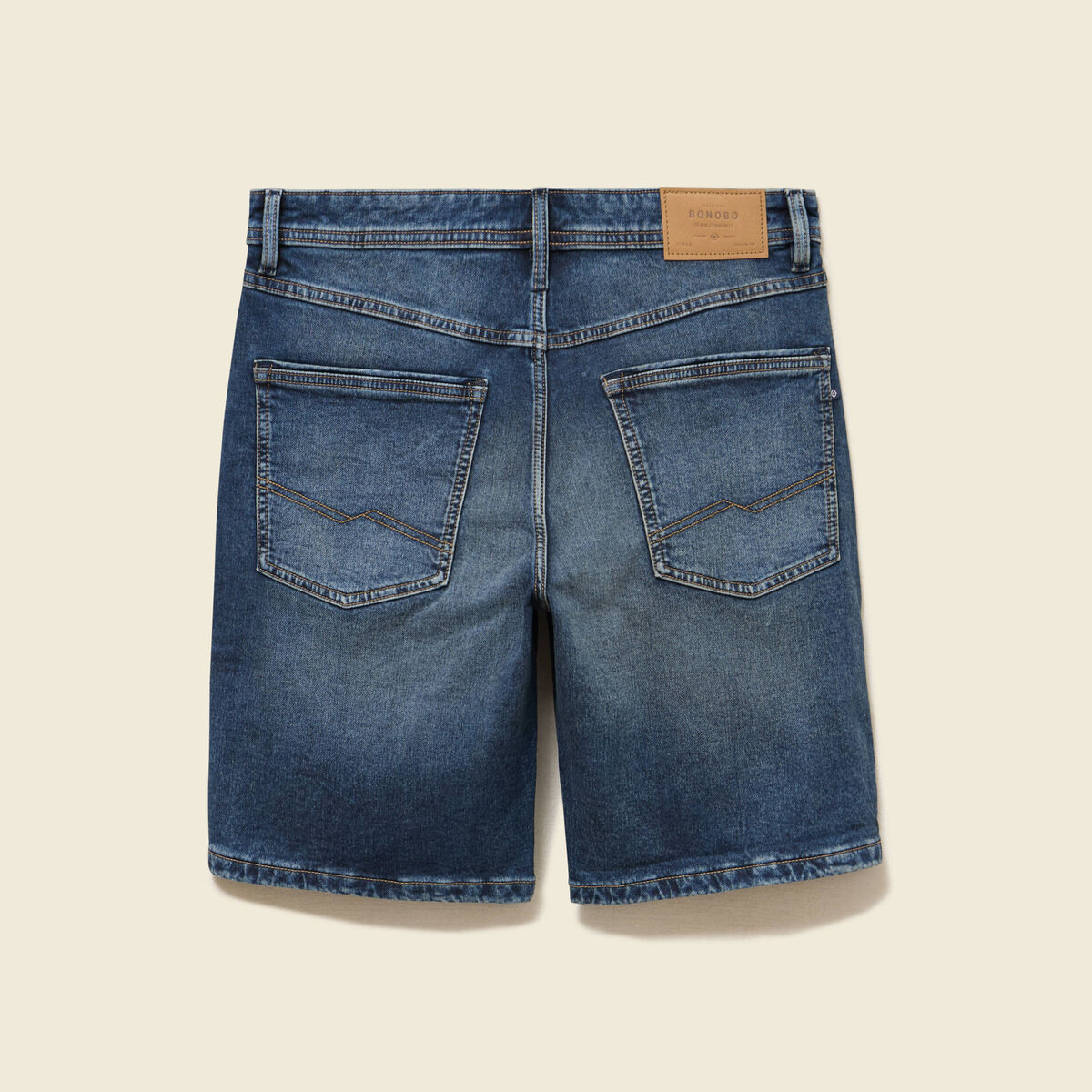 Bermuda en jeans denim brut homme