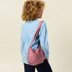 Sac demi-lune vieux rose femme