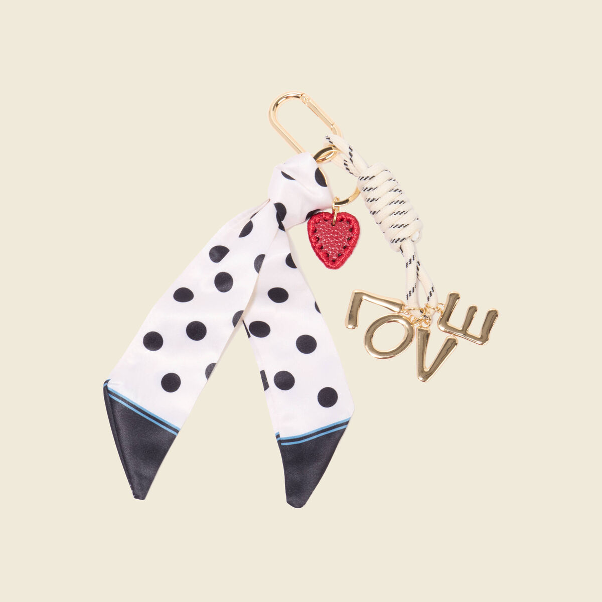 Gri-gri de sac avec foulard ecru femme