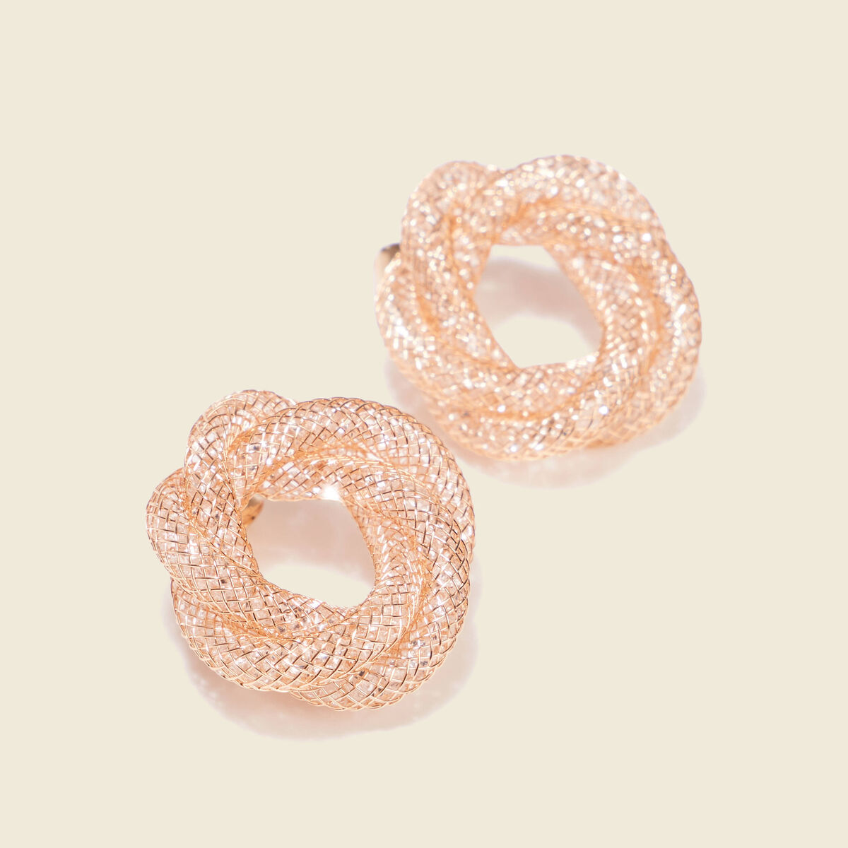Boucles d'oreilles clous couleur or femme