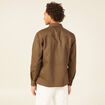 Surchemise manches longues taupe homme