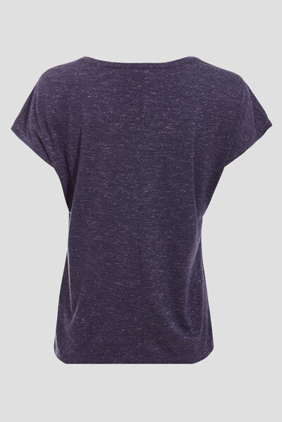 T-shirt manches courtes gris foncé femme