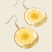 Boucles d'oreilles pendantes couleur or femme