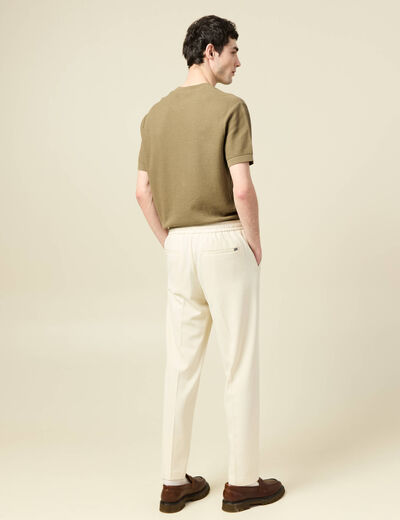 Pantalon ecru homme