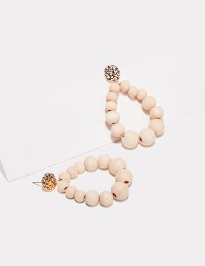 Boucles d'oreilles pendantes sable femme