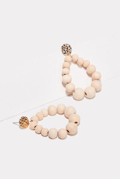 Boucles d'oreilles pendantes sable femme