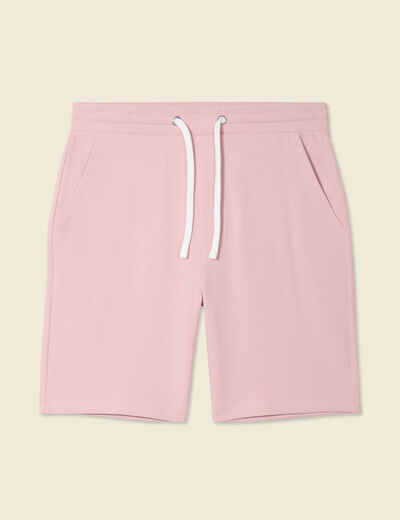 Short éco-responsable rose pastel homme