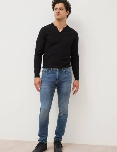 Jeans slim longueur 32 denim double stone homme