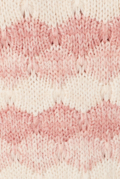 Pull manches longues rouge clair femme