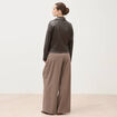 Perfecto manches longues similicuir marron fonc&eacute; femme