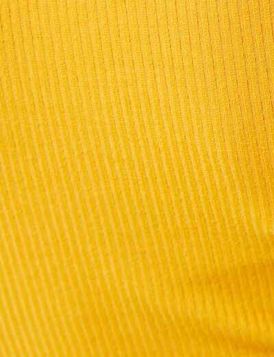 Débardeur bretelles larges jaune femme